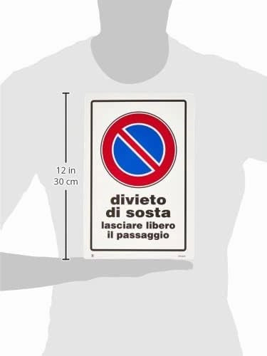 Cartello Segnaletica Divieto di Sosta Lasciare Libero Passaggio Eurosignals