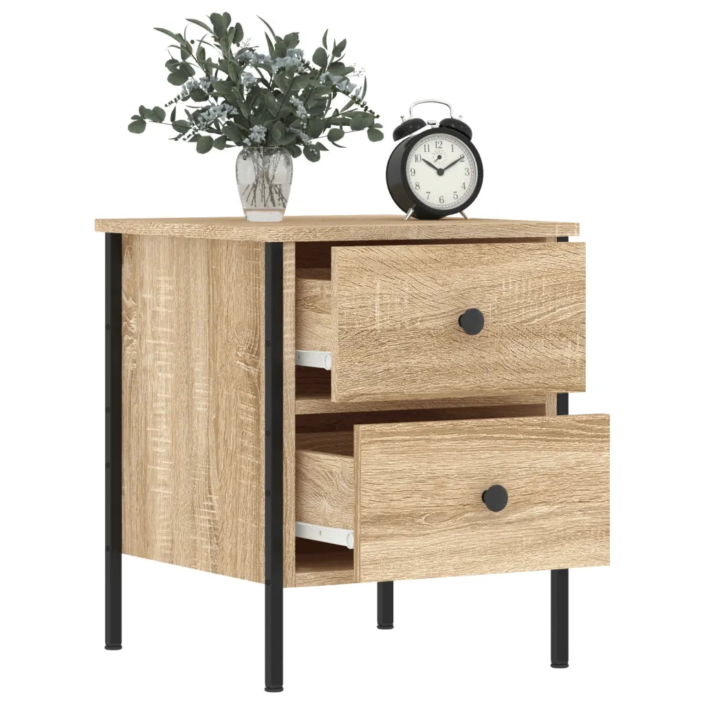 Comodino | Armadio da Notte | Mobiletto da notte Rovere Sonoma 40x42x50 cm in Legno Multistrato