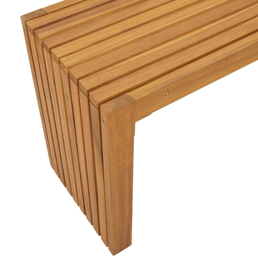 panchina Olio Naturale 110 x 30 x 45 cm Legno di teak solido 4108118