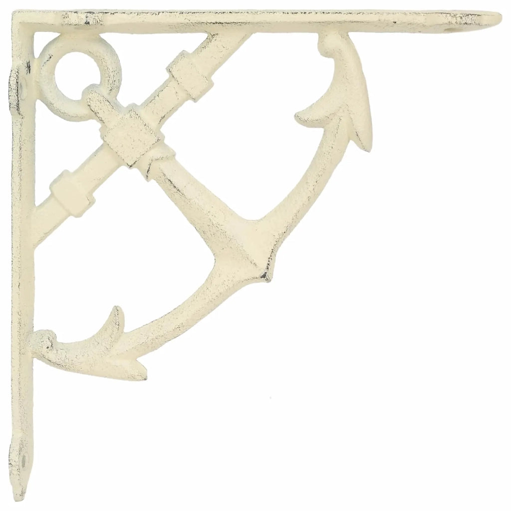 Supporti per mensole da parete 12 pz Bianco Antico 42038906