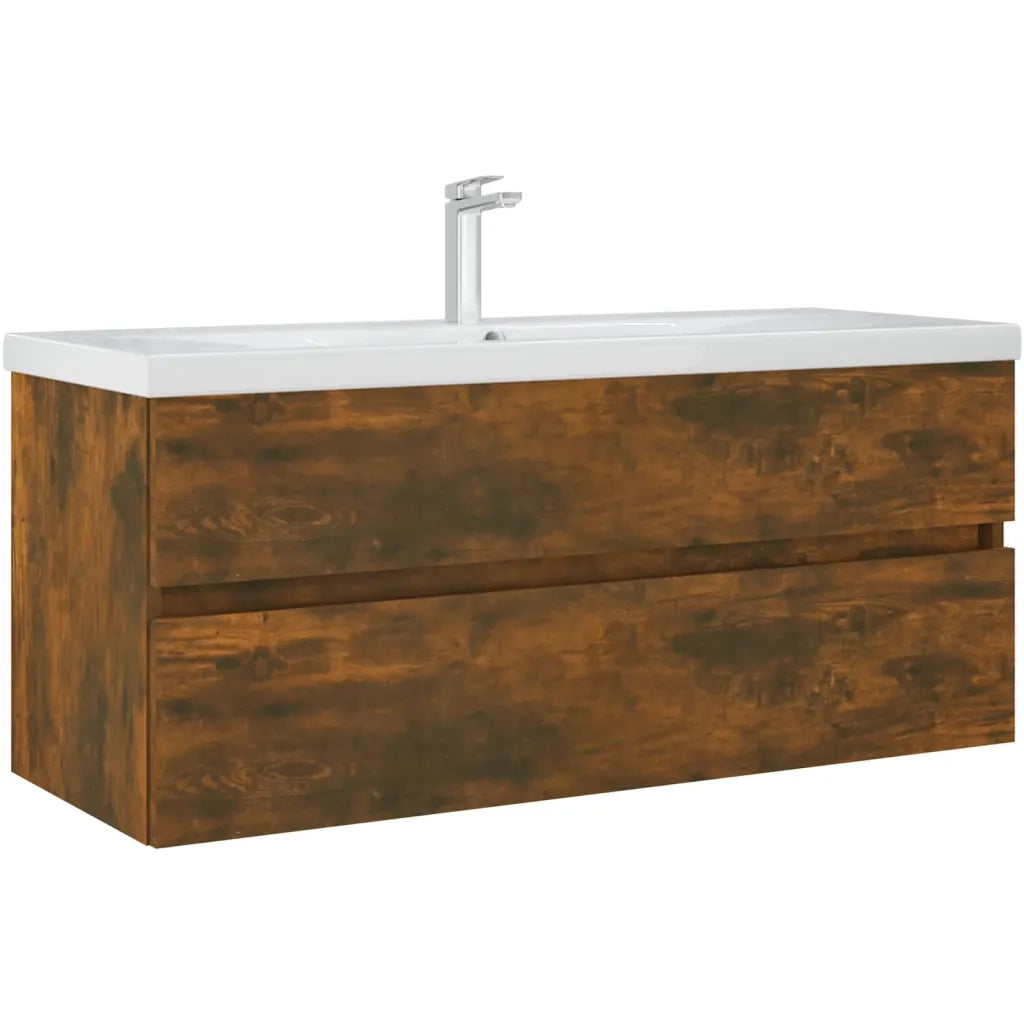 Mobile Lavabo Rovere Fumo 100x38,5x45 cm Legno Multistrato 815657