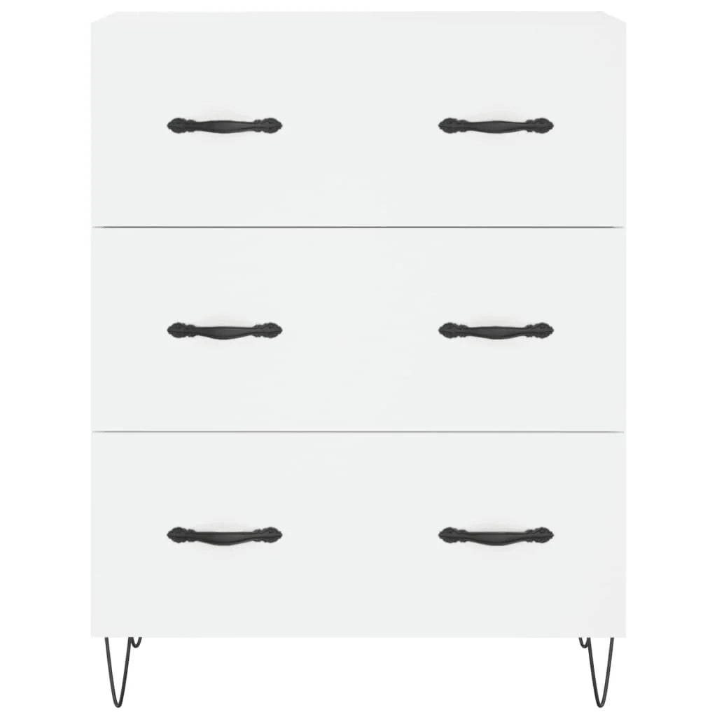 Buffet credenza cassettiera mobiletto mobile contenitore organizer cucina soggiorno salotto alto 69,5 x 34 x 180 cm legno ingegnerizzato bianco 02_0032732