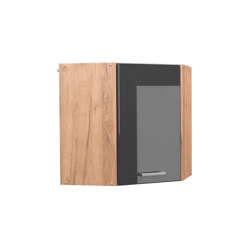 Vicco Mobile angolare da cucina Antracite lucido 57 cm