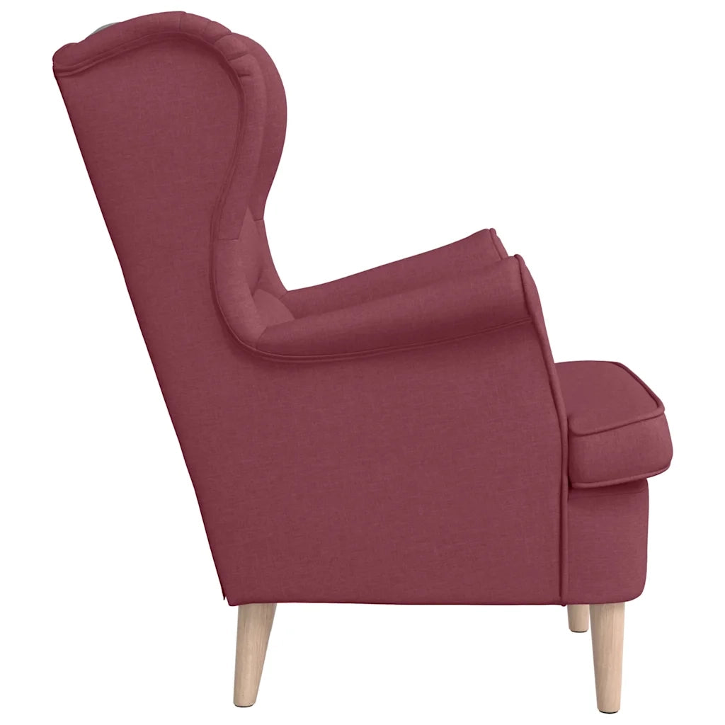Divano Sedia-Poltrona Rosso Vino 74x84x100 cm in Tessuto