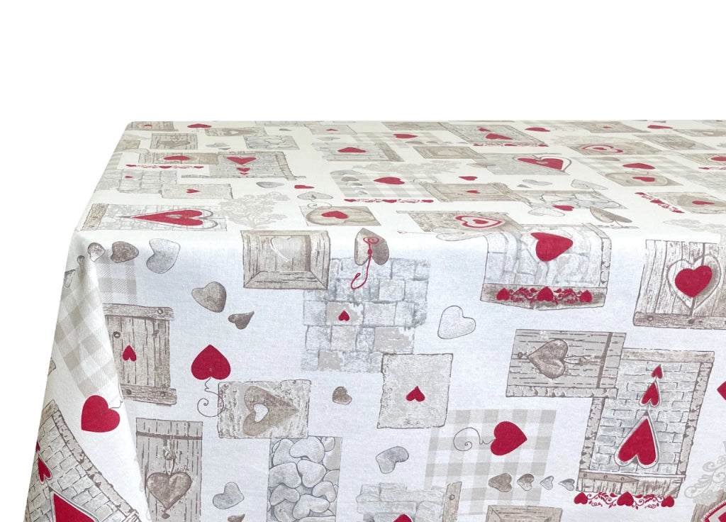 Tovaglia Per Salotto Cucina Tavolo 100% Cotone Made In Italy San Candido - 140x140 - San Candido