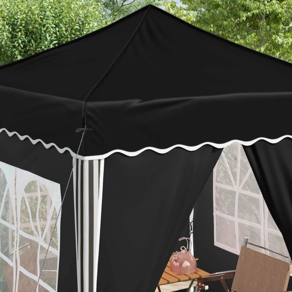 Tenda per feste a pop-up Nero 195 x 195 x 245 cm Tessuto Oxford 42019744