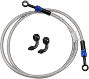 Manifattura di gas 130cm - AN3 - Argento - Resistente al calore - Resistentente allo scorrimento - Resistente alla corrosione - Doppia protezione - Tubo di combustibile