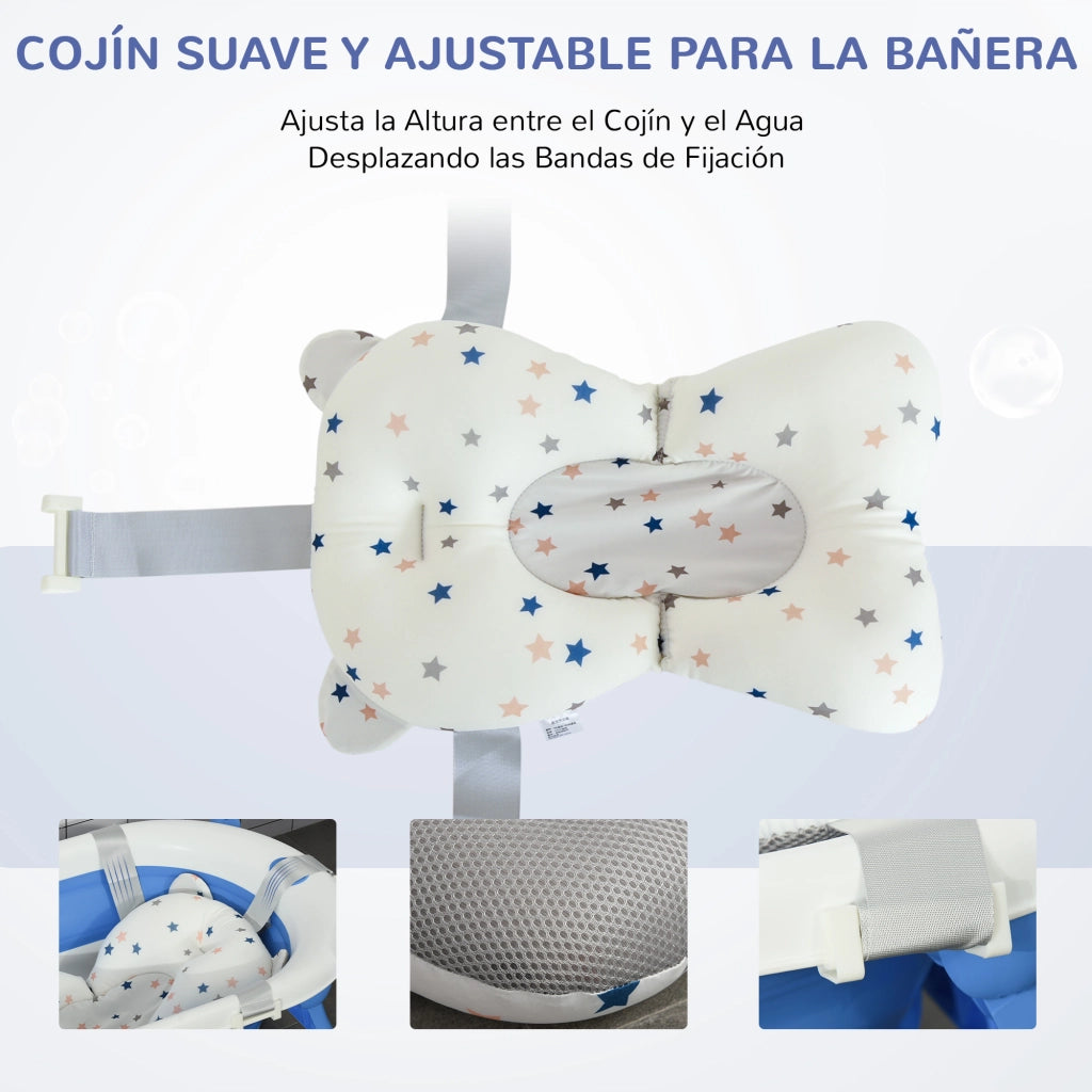 Lettino per Bambini Pieghevole ¨C zephmum ¨C Blu 81.5x50.5x23.5 cm