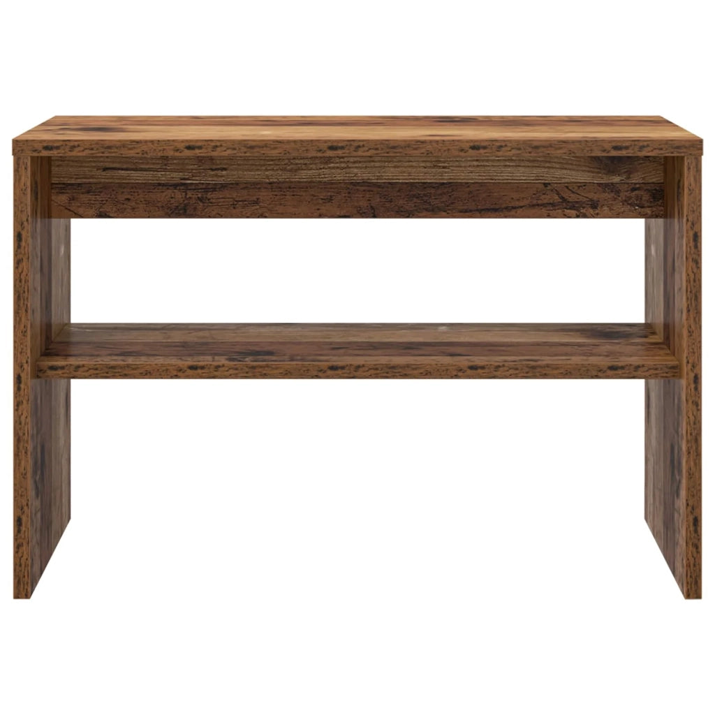 Mobile TV rettangolare moderno con pratici ripiani arredamento contemporaneo 60 x 30 x 40 cm in legno anticato 02_0058367