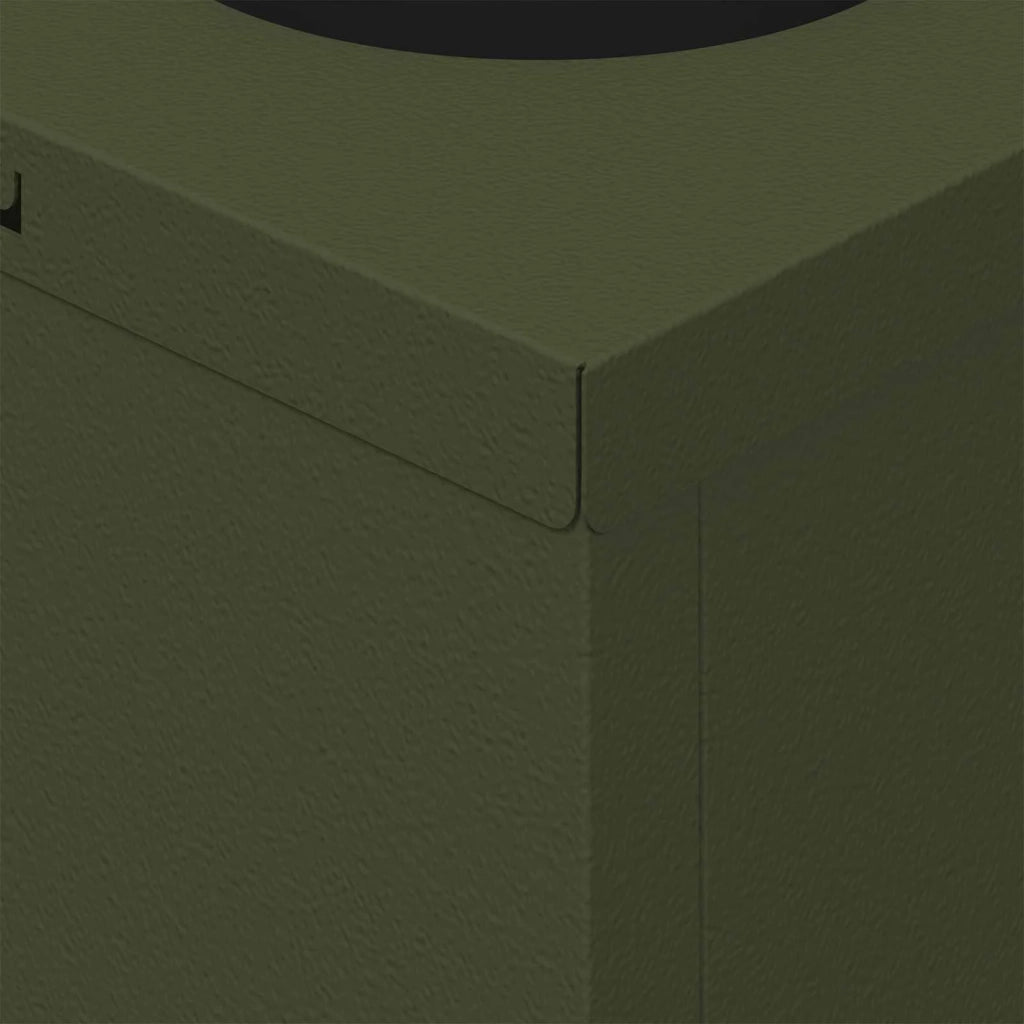 Faro LED solare per sentieri 2 pz Verde oliva CFW6642103