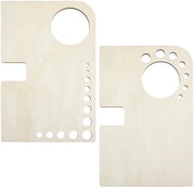 Tavolozza da disegno portatile standard - Mini carrello da schizzo - Pannello da disegno compatto - Organizzatore pennelli - 2 pezzi - Dimensioni 150x230 mm - Carrello da pittore