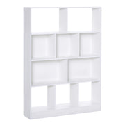 Libreria 4 Livelli 10 Scomparti ¨C zephmum ¨C Bianco 100x24x140