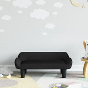 Divano per Bambini-Sofa-Divanetto Nero 70x40x24 cm in Velluto
