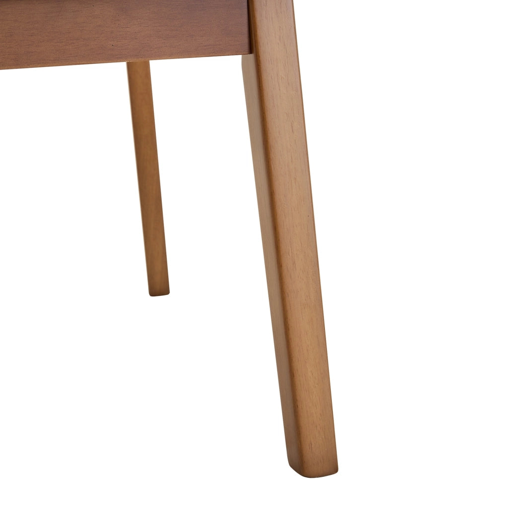 Set di 2 sedie da pranzo 95.5x36.0x54.0 cm con schienale a farfalla in legno di caucciù grigio