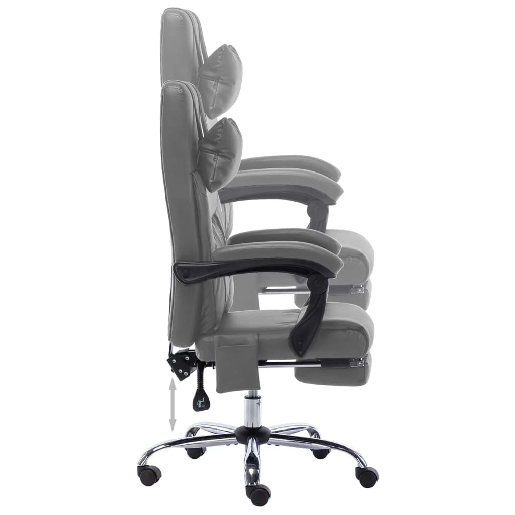 Sedia poltrona sedia da ufficio sedia da computer sedia da studio sedia da massaggio similpelle antracite antracite 02_0024005