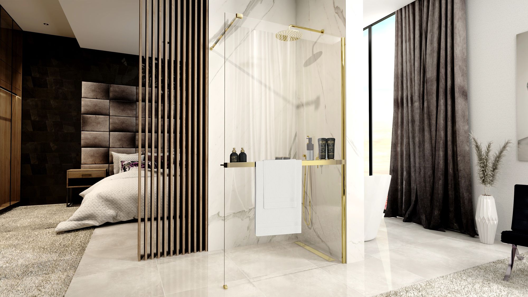 Mensola Con Appendiabiti Evo Gold