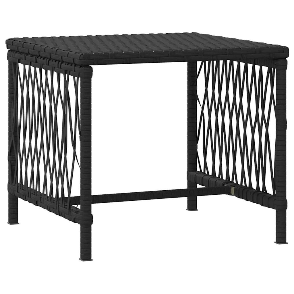 Lettino da sole 3 pcs Nero e Bianco Crema 55 x 200 x 92 cm 365432