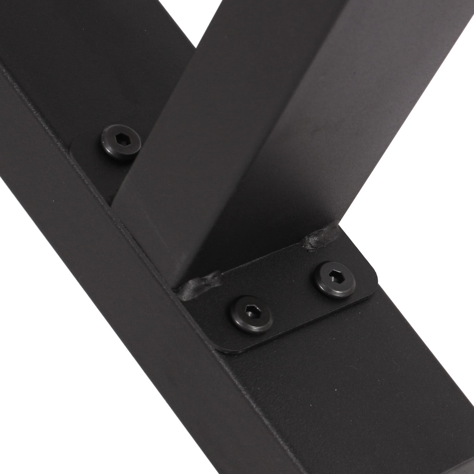 Base per panche verniciatura a polvere nero 30x43cm Telaio quadrato panca