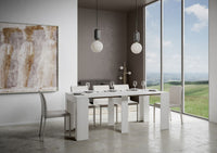 Consolle Allungabile 90-198x42x77 cm in Nobilitato Bianco