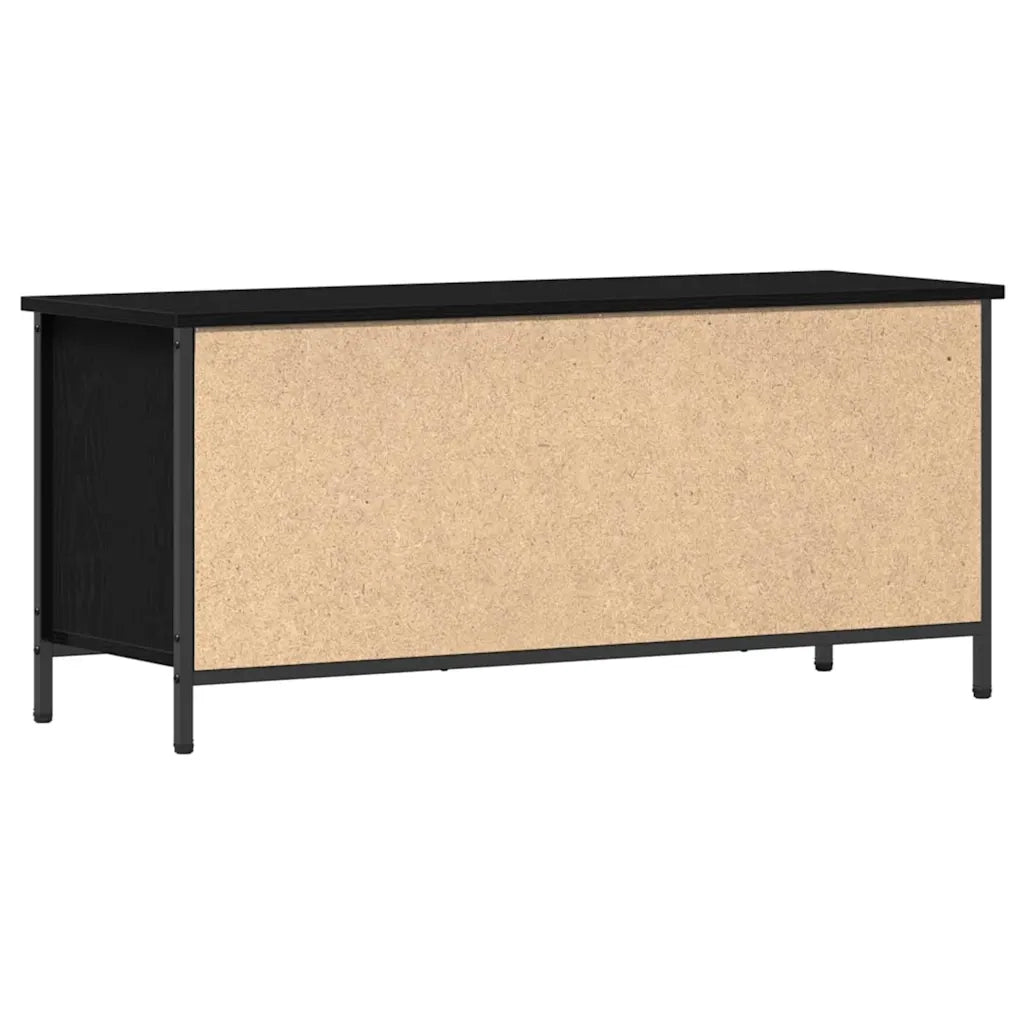 Mobile TV-Credenza per TV-Console TV Rovere Nero 100 x 35 x 45 cm Legno multistrato