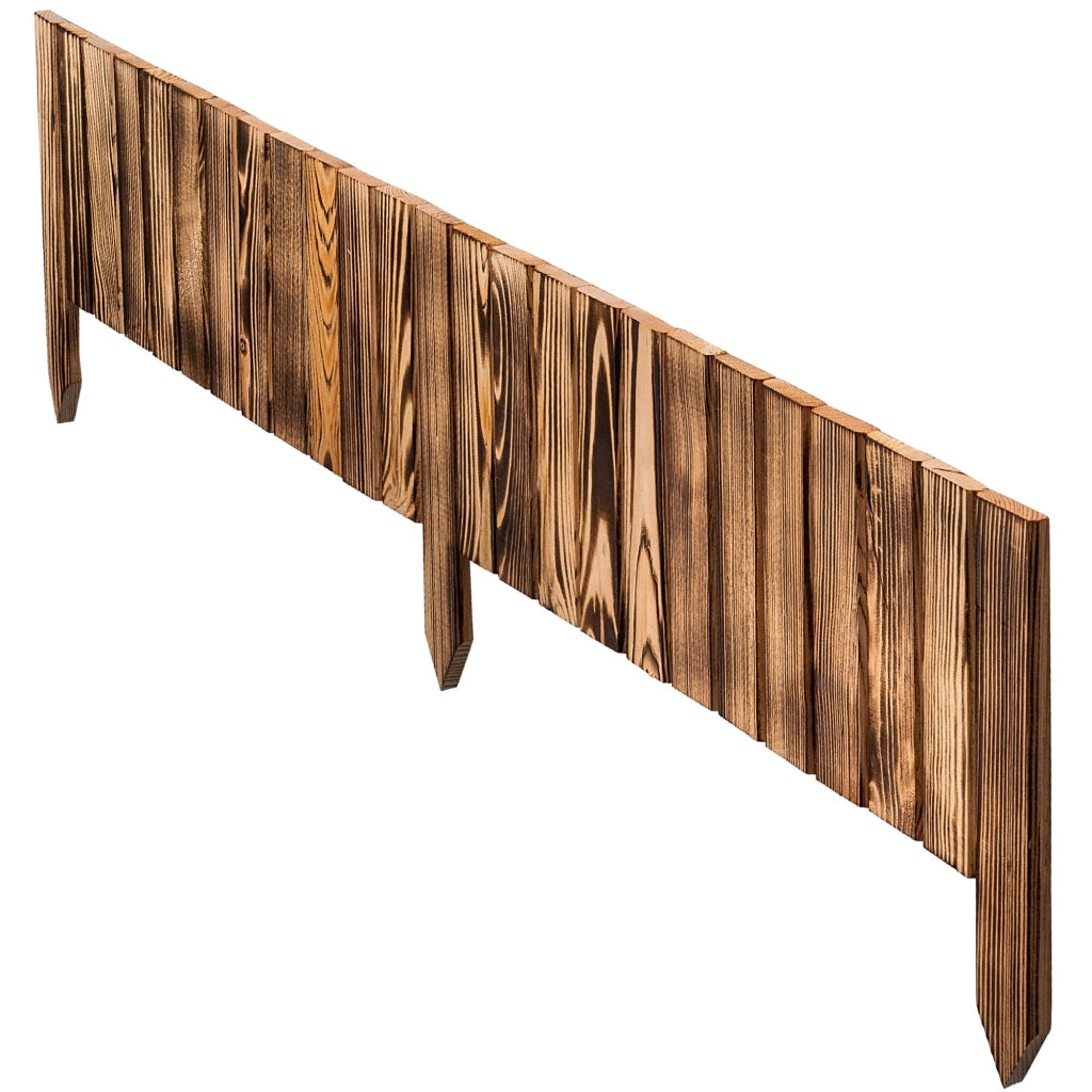 Recinzione da giardino in legno KADAX Palisade, infissa nel terreno, colore marrone, 20x116 cm.