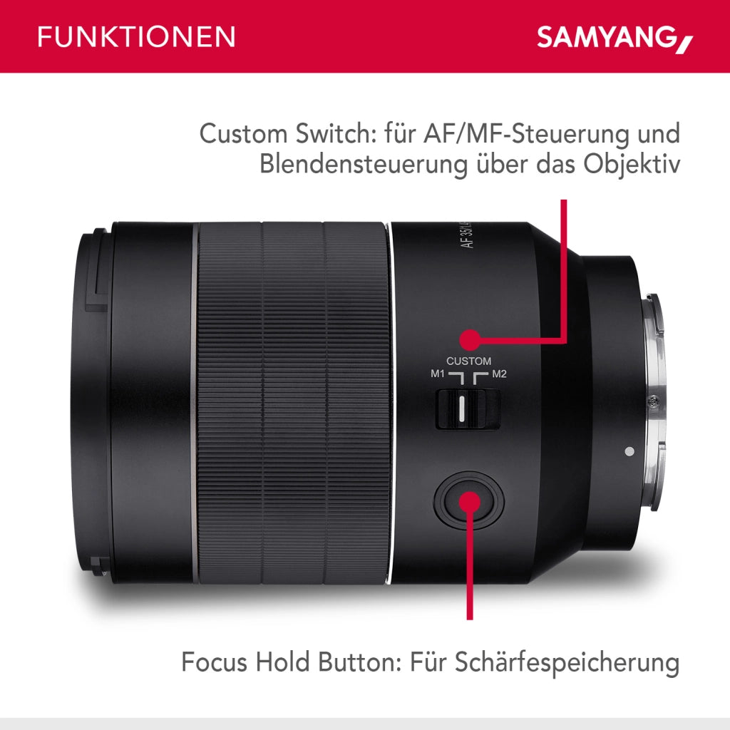 Obiettivo grandangolare AF 35mm F1.4 II FE per Sony E-Mount - Autofocus full frame e APS-C a focale fissa - per fotocamere mirrorless - A9 A7 A1 Alpha serie 6000