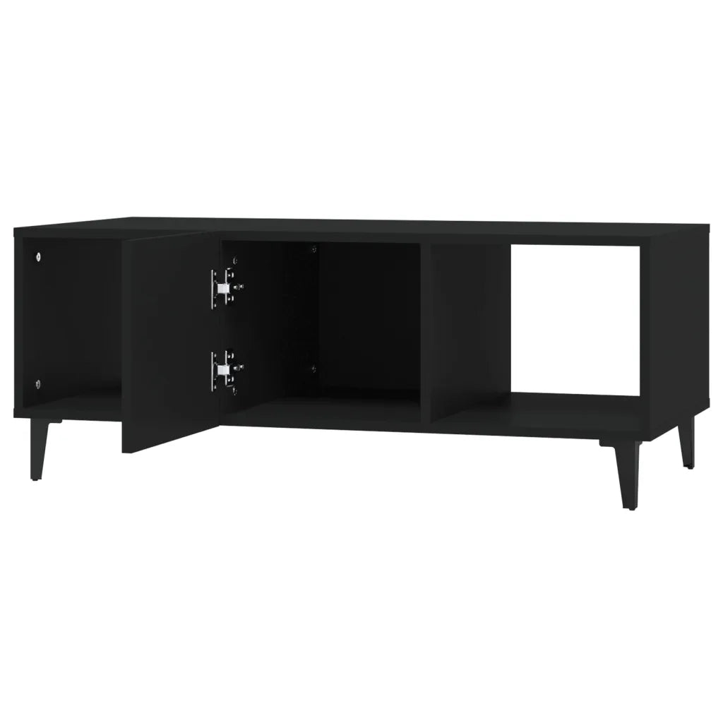 Tavolino da salotto | Tavolino da caff¨¨ | Tavolino da Soggiorno Nero 102x50x40 cm in Legno Multistrato