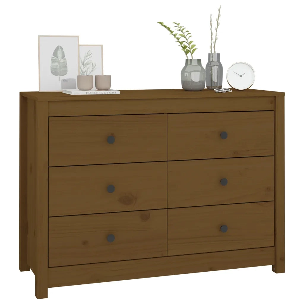 Armadietto Ambra 100x40x72 cm in Legno Massello di Pino 821767