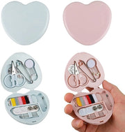 Kit di prima assistenza 2 pezzi - Portatile - Attrezzi di riparazione di emergenza - Cassetto con ago - Bottone in cotone - Progettazione compatta - Kit di cucito di emergenza