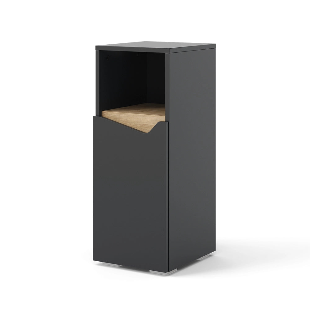 Vicco Mobiletto midi Antracite 30 x 74.5 cm con porta e vano aperto