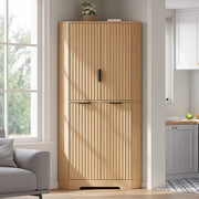 Armadio angolare in MDF naturale 60×60×172 cm