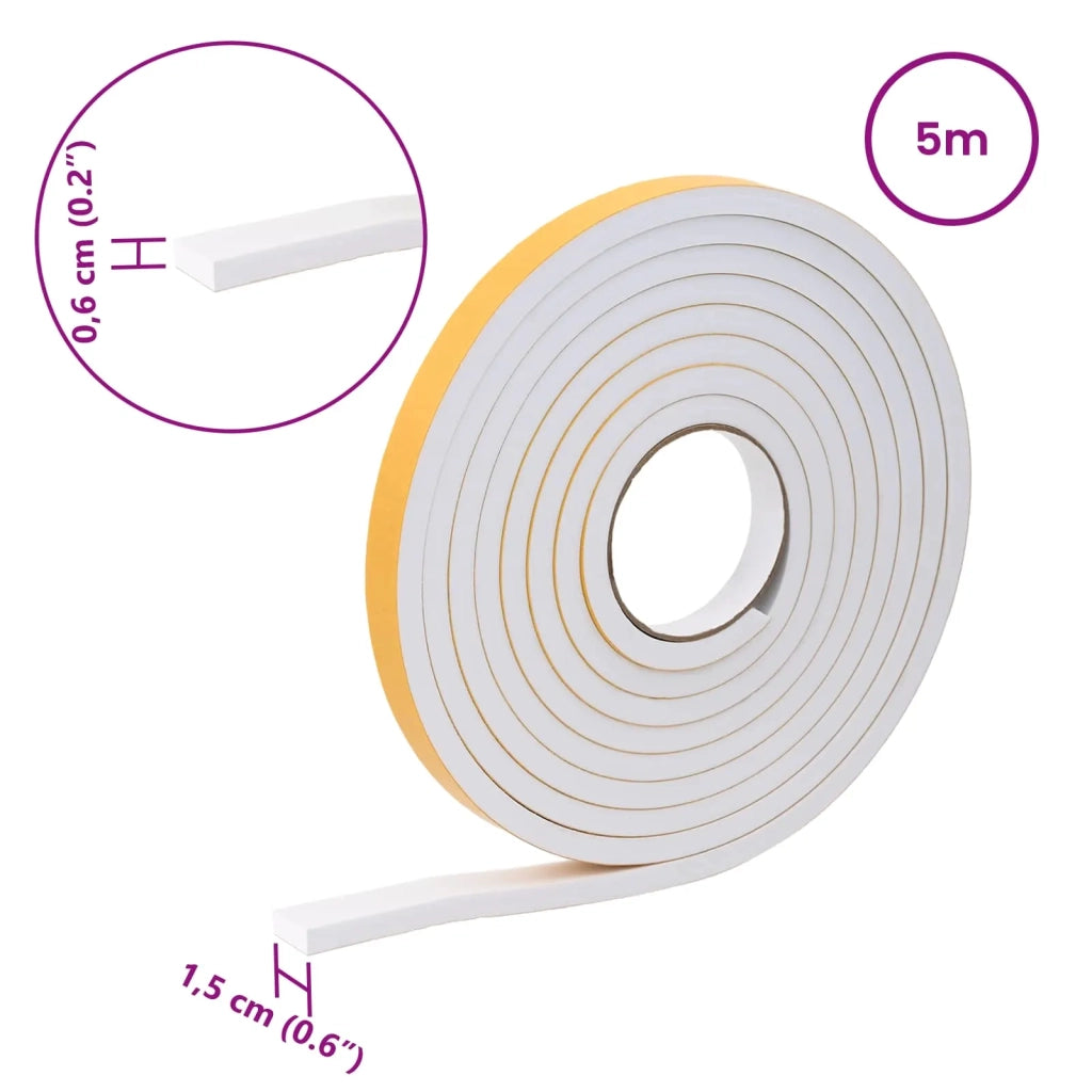 Nastro adesivo in schiuma 20 pcs Bianco 15mm x 5m Schiuma CR 42024128