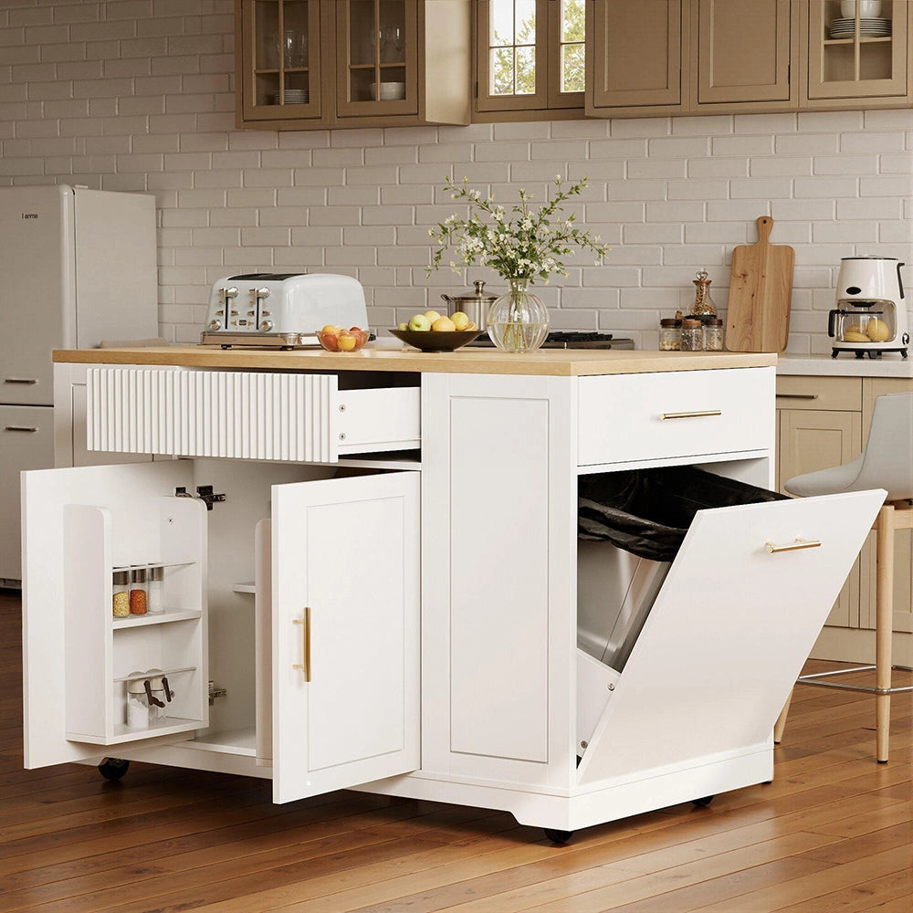 Isola cucina con pattumiera - Xylo - 120x50x92cm mobile