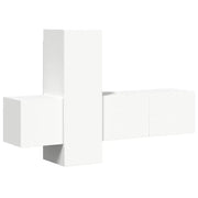 Set di Mobili Porta TV 3 pz | Armadietto TV | Mobile Porta TV Bianco in Legno Multistrato