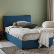 Attinia, Letto Piazza e Mezza Materasso Incluso Made in Italy, blu