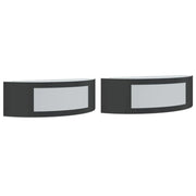 Set di 2 applique da esterno dal design moderno 31,5 x 9 x 10 cm in acciaio inox nero 02_0056614