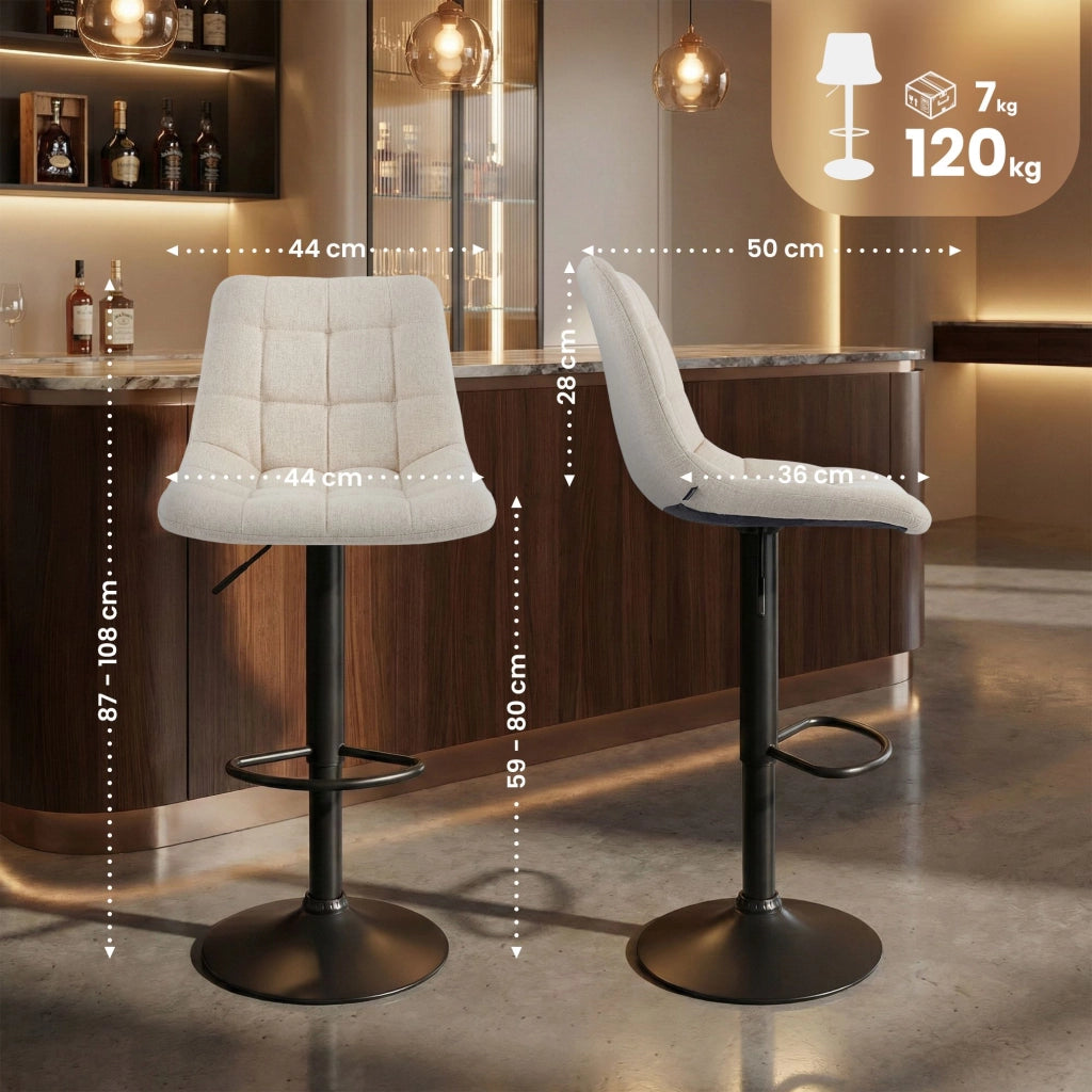 Sgabello da bar in tessuto Mapun 4