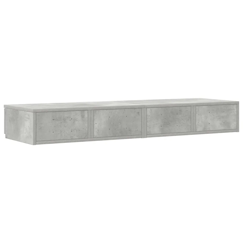 Cassetti per letto Grigio cemento 120 x 36,5 x 16,5 cm 866942