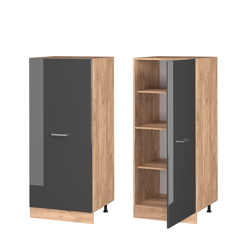 Mobile cucina dispensa R-Line Antracite lucido/Rovere dorato 60 cm Vicco