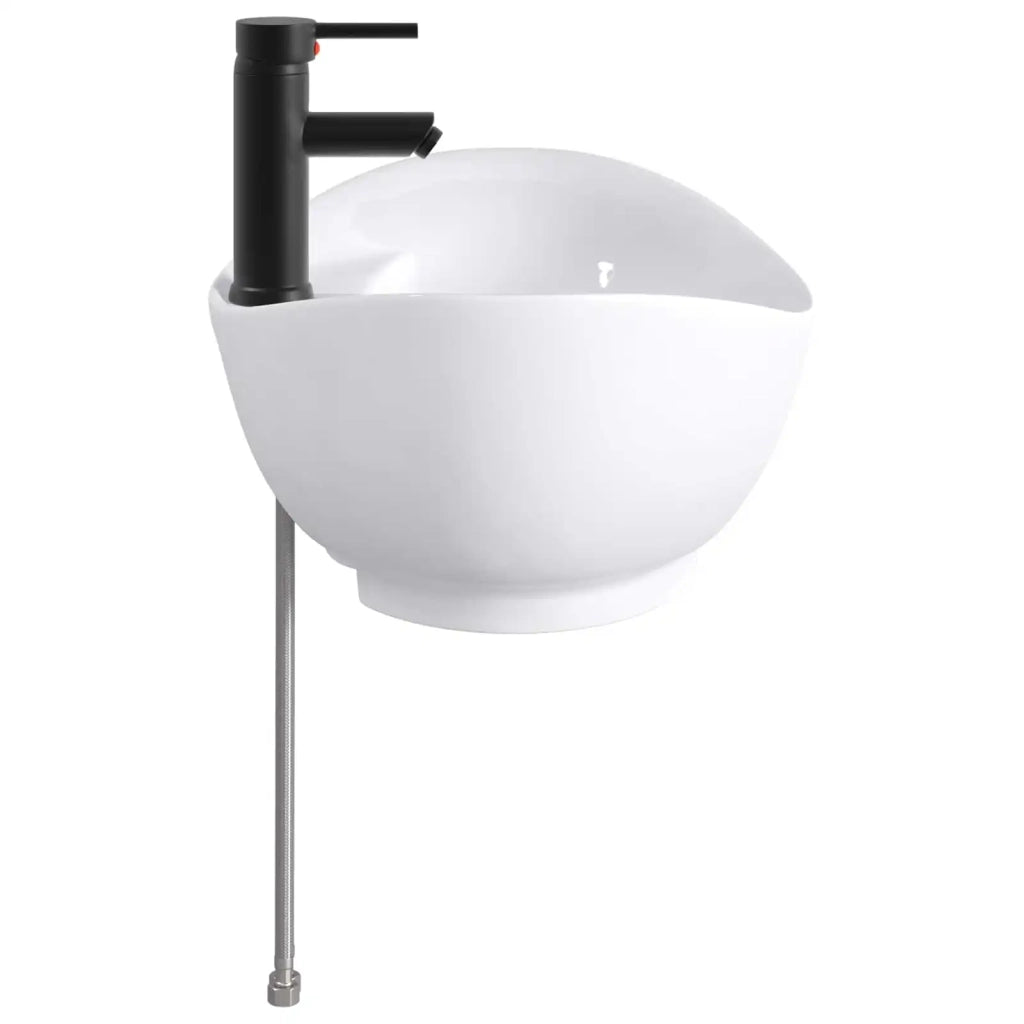 Lavabo da bagno Nero Opaco 59 x 35 x 21 cm Metallo CFW8944865