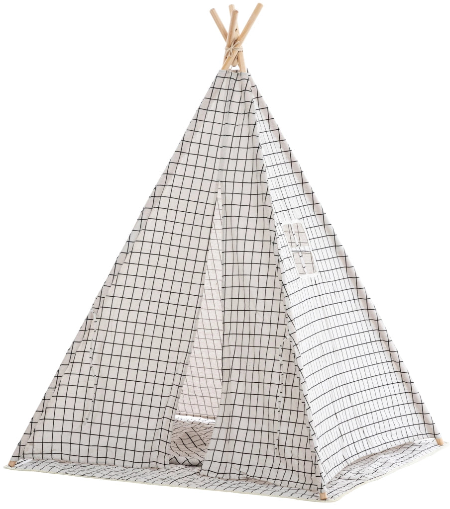 Tenda gioco Esna Grigio quadrettato