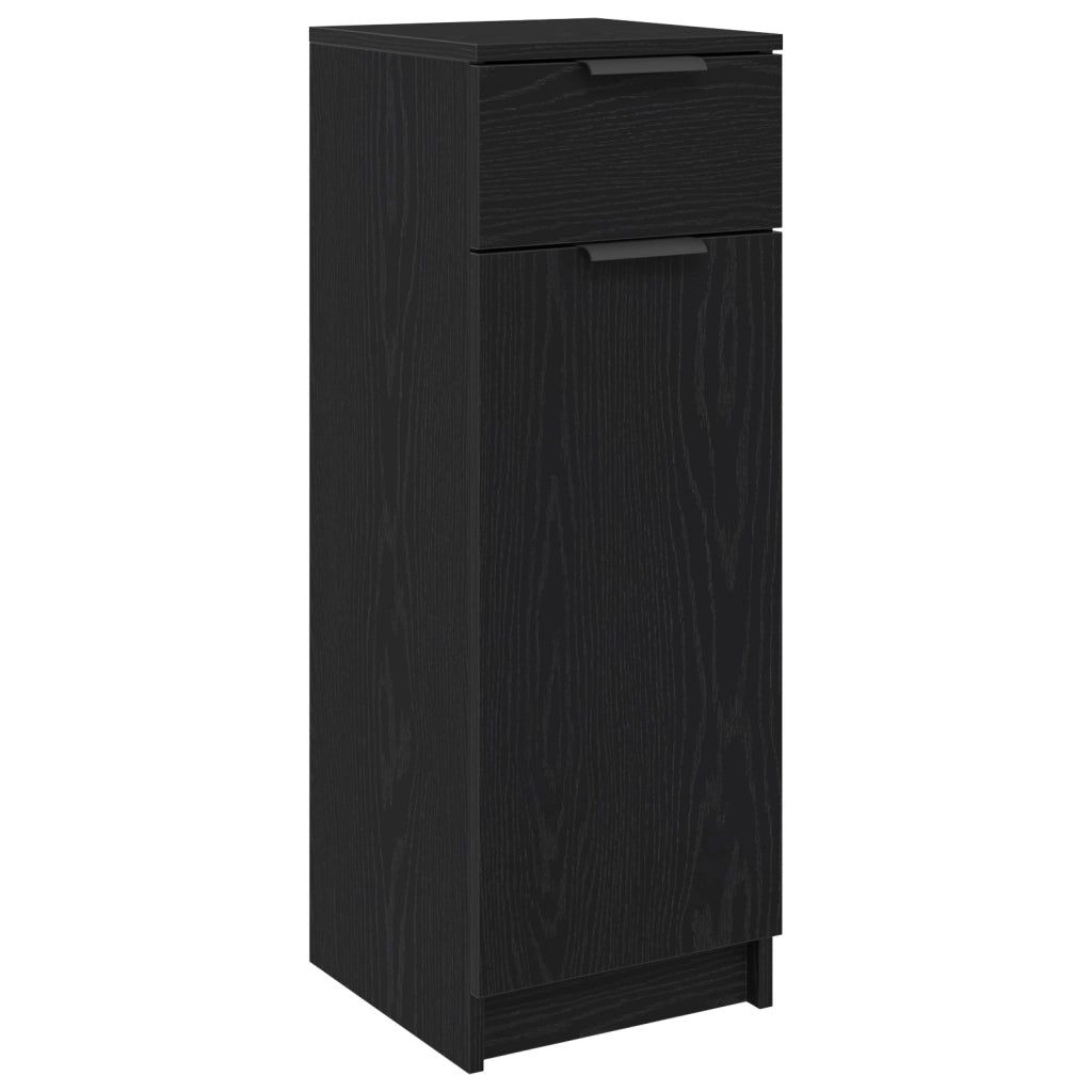 Mobile da bagno Rovere nero 32x34x90 cm in legno ingegnerizzato