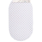 Trade Shop - Tappeto Per Doccia Antiscivolo 68x38cm Tappetino Vasca Da Bagno Bianco 54074 -