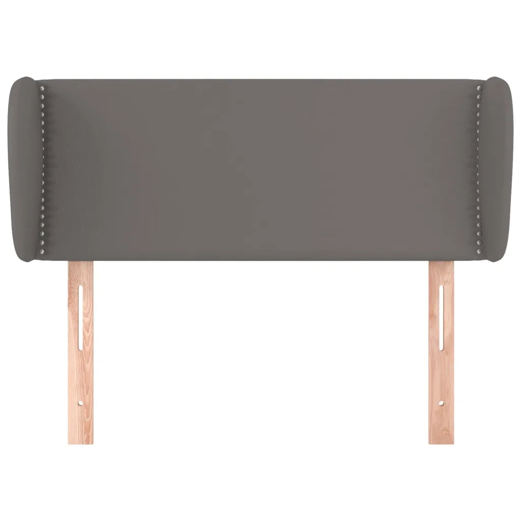 Testiera ad Orecchio Grigia 83x23x78/88 cm in Similpelle