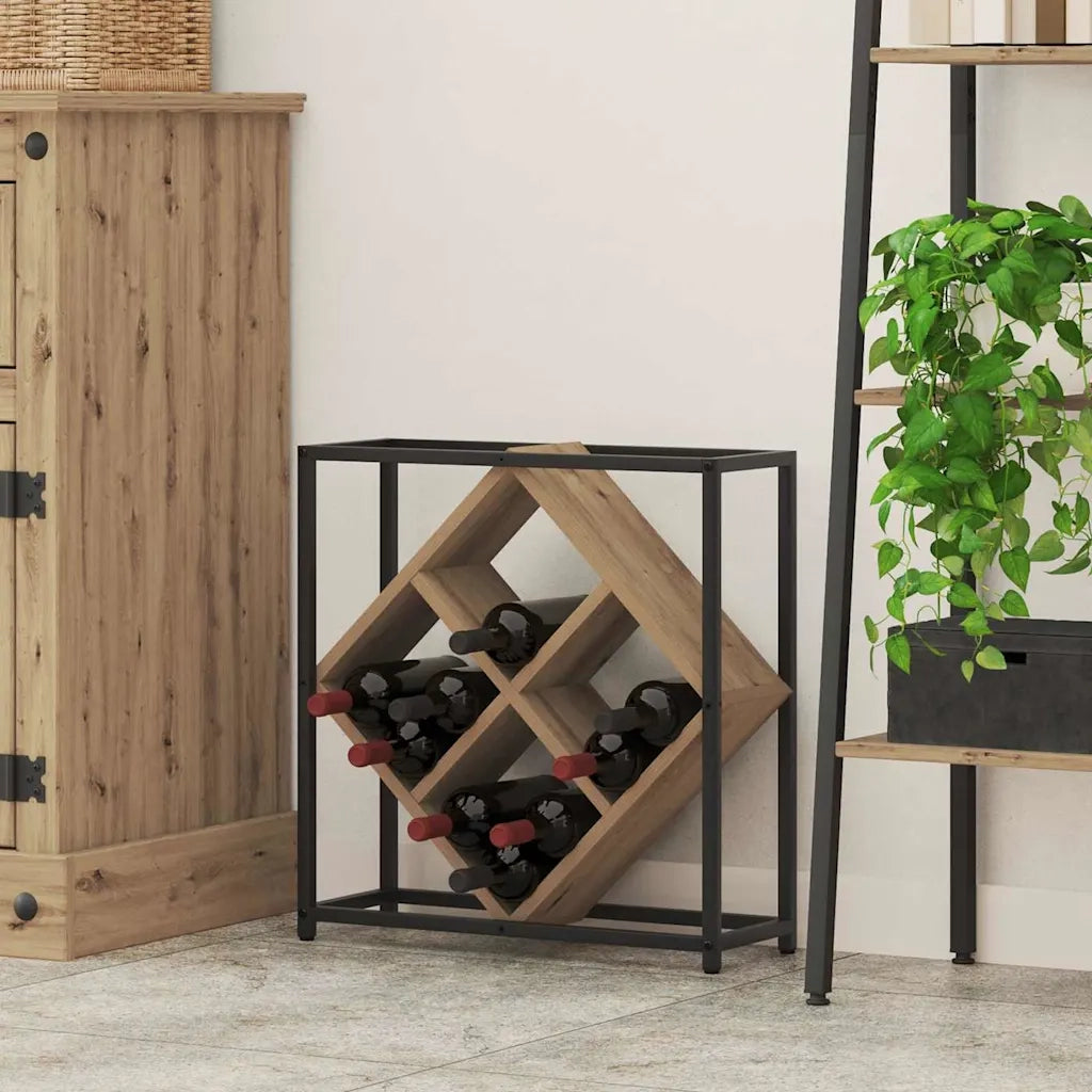 Portabottiglie 16 bottiglie Legno ingegnerizzato 868224