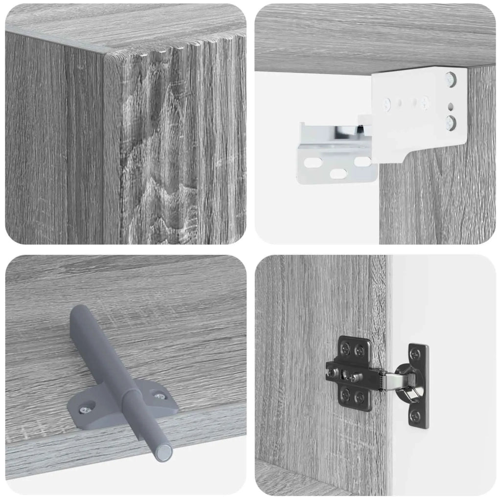 Armadio da bagno a muro ARNHEM Sonoma grigio 30 x 31 x 59 cm 896591