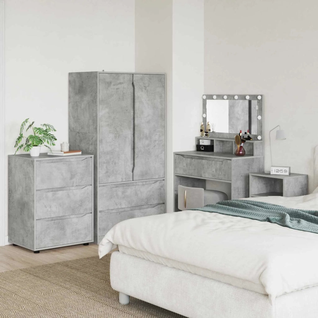 Armadio Grigio cemento 60 x 48 x 81 cm Legno multistrato 888860