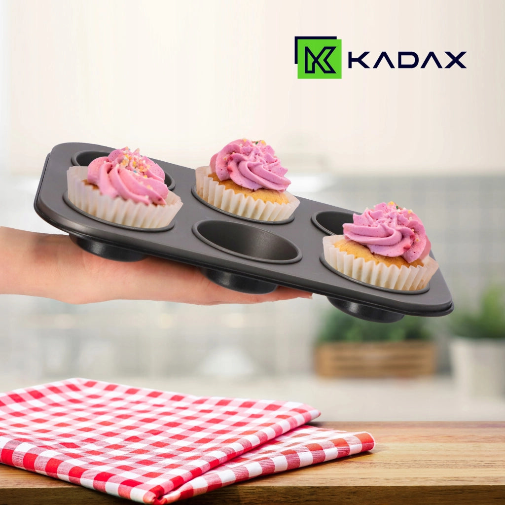 Teglia da forno KADAX per muffin, cupcake, pirottini, tazze, vassoio, forma