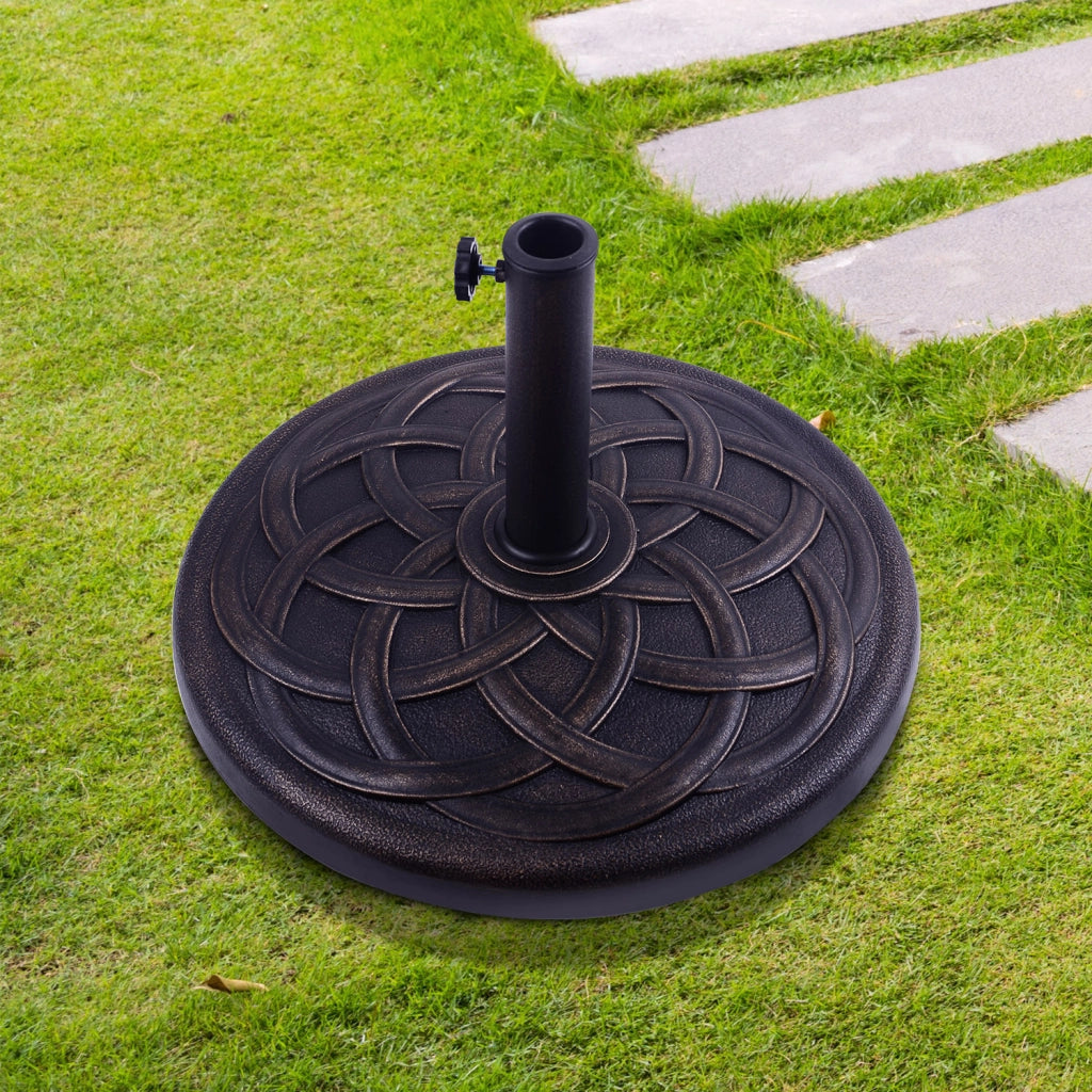 Base per Parasol ¨C Zephmum ¨C Resina Effetto Ghisa Grigio 54.5cm 19kg