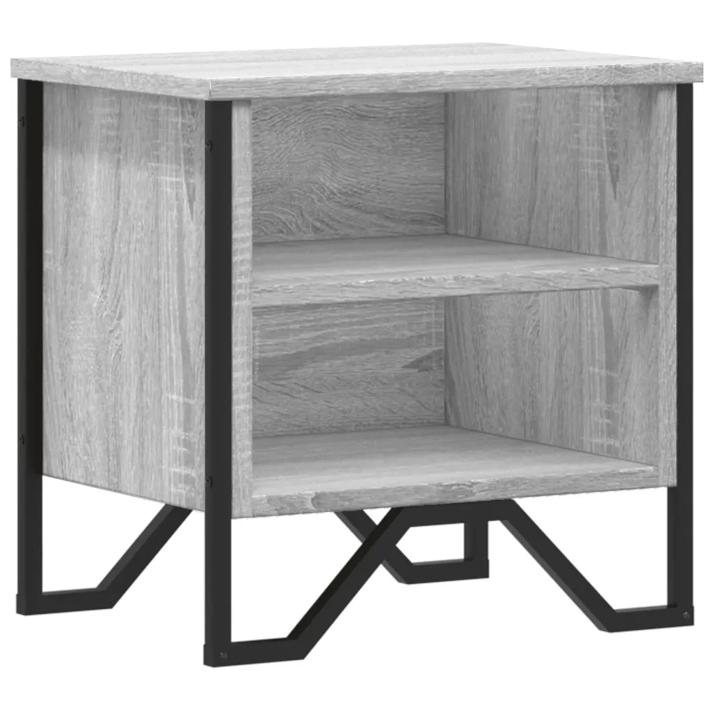 Comodino Grigio Sonoma 40x30x40 cm in Truciolato 848500
